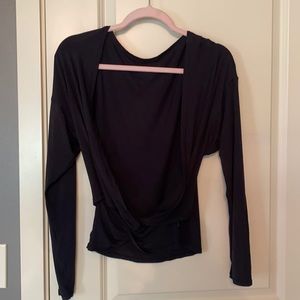 lululemon cross/open back top